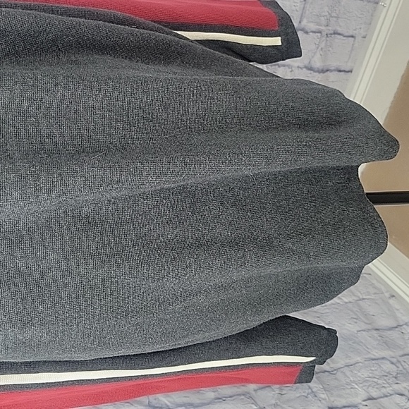 EDDIE BAUER Red, White, and Gray Crew Neck Men's Sweater XL/TG - Picture 3 of 8